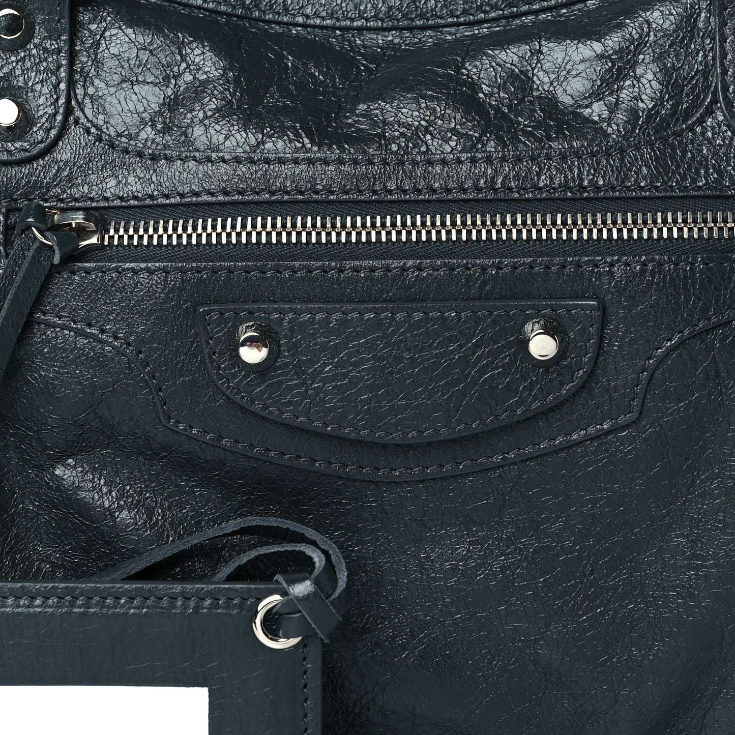 Agneau Classic Silver Hardware City Gris Fossile Anthracite