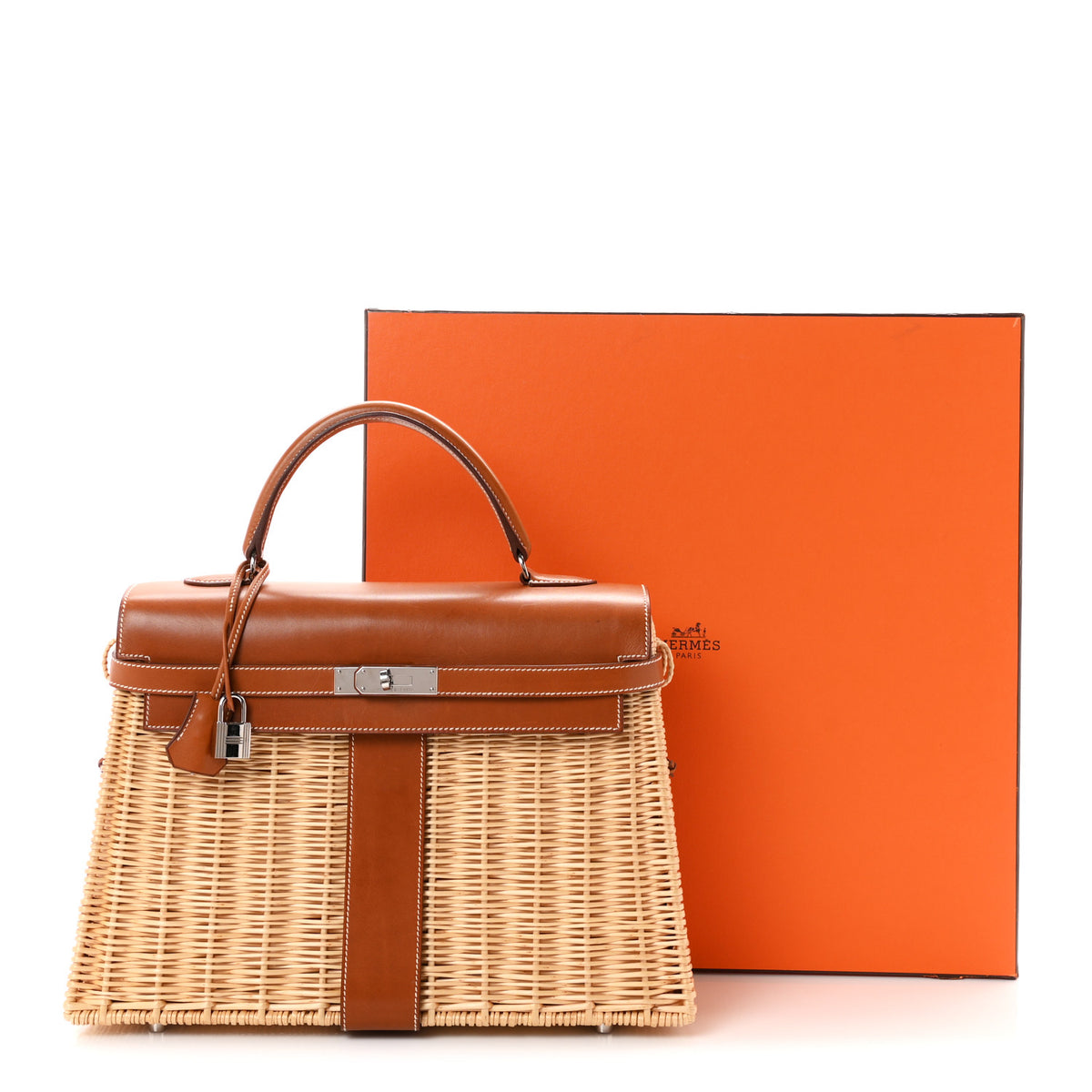 Wicker Barenia Picnic Kelly 35 Naturel Fauve