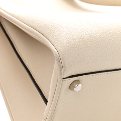 Gucci Grainy Calfskin Medium Zumi Top Handle Bag Mystic White 12 of 19