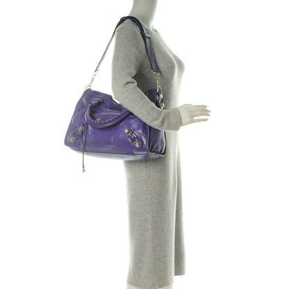 Balenciaga Agneau Giant 21 Silver Hardware City Bleu Lavande 2 of 15