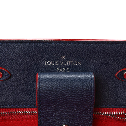 Louis Vuitton Soft Calfskin Braided Lockme Bucket Marine Rouge 6 of 8