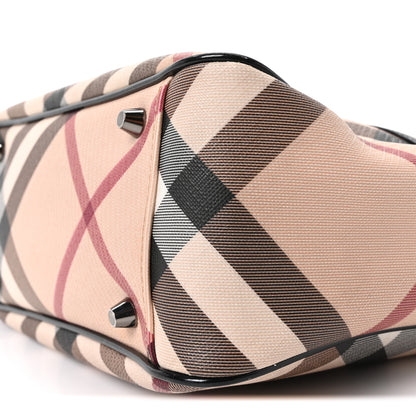 Burberry Supernova Check Patent Small Emmy Tote Black 10 of 10
