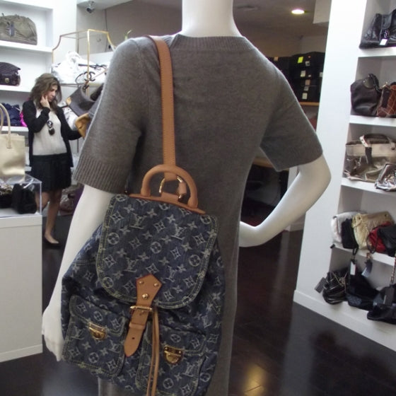Louis Vuitton Denim Sac a Dos Backpack GM 2 of 10