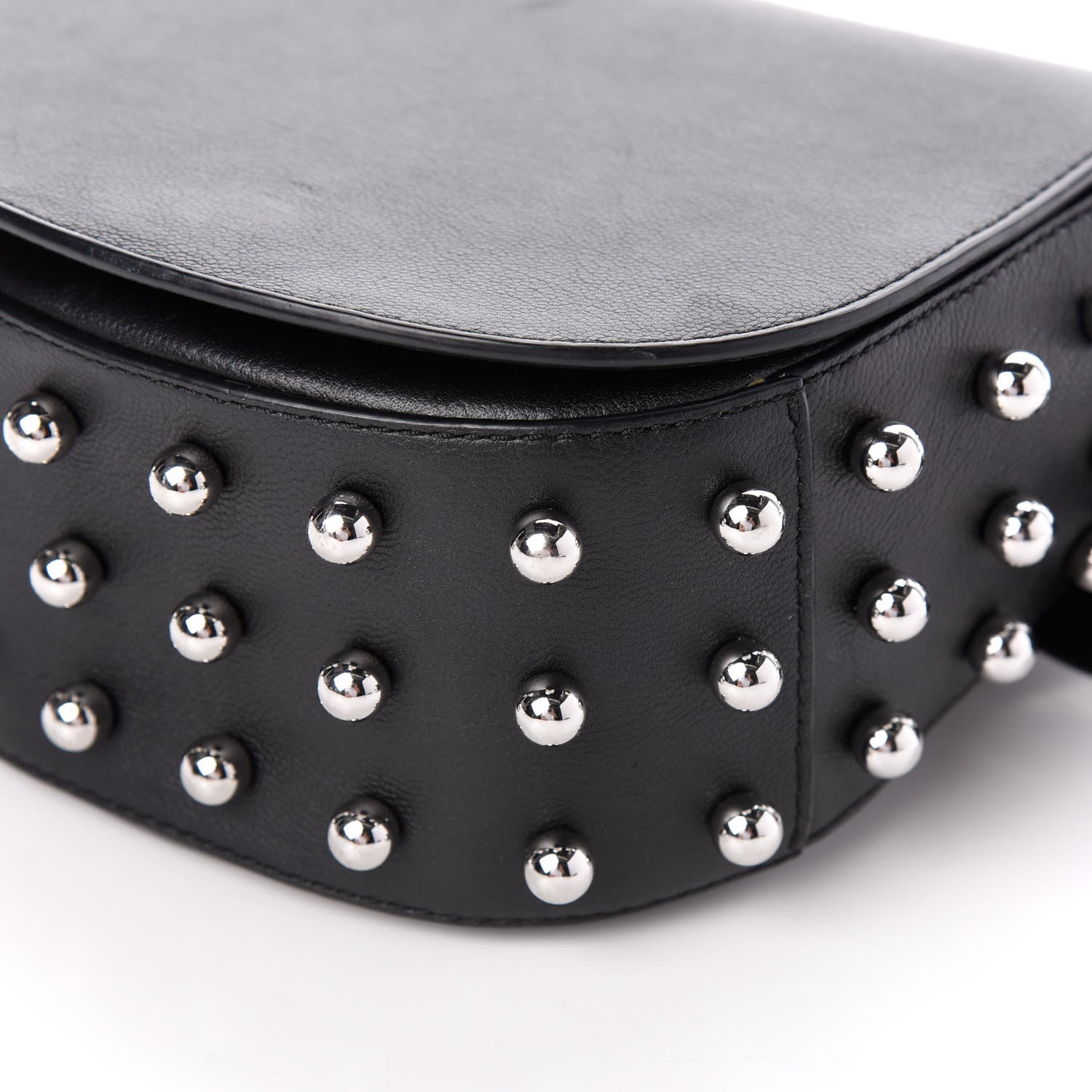 Alexander Wang Pebbled Calfskin Mini Lia Black Rhodium Hardware 9 of 9