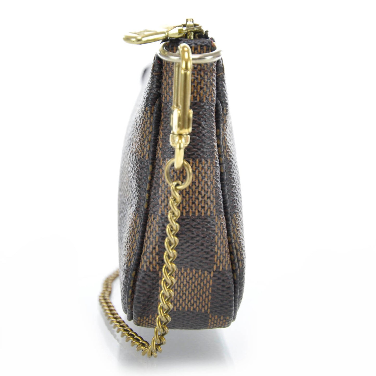 Damier Ebene Complice Trunks and Bags Mini Pochette Accessories Red