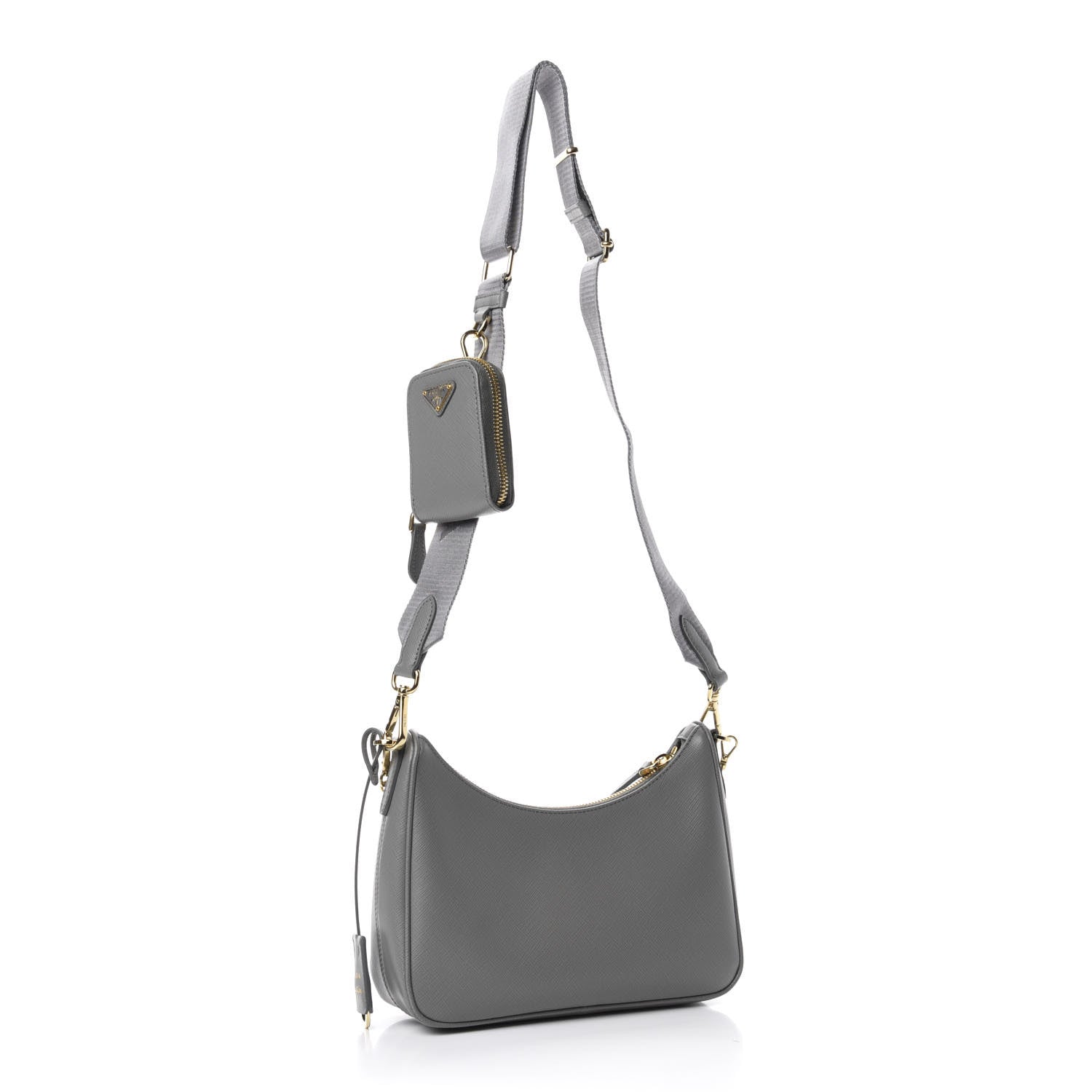 Prada Saffiano Re-Edition 2005 Shoulder Bag Ardesia 3 of 10