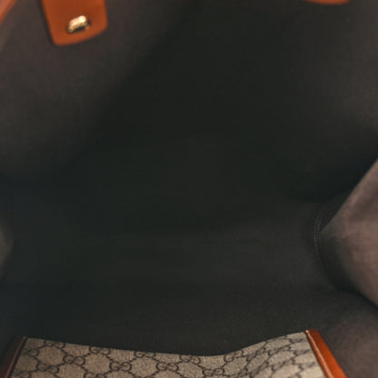 Gucci GG Plus Monogram Small Signature Web Loop Vertical Tote Light Brown 5 of 15