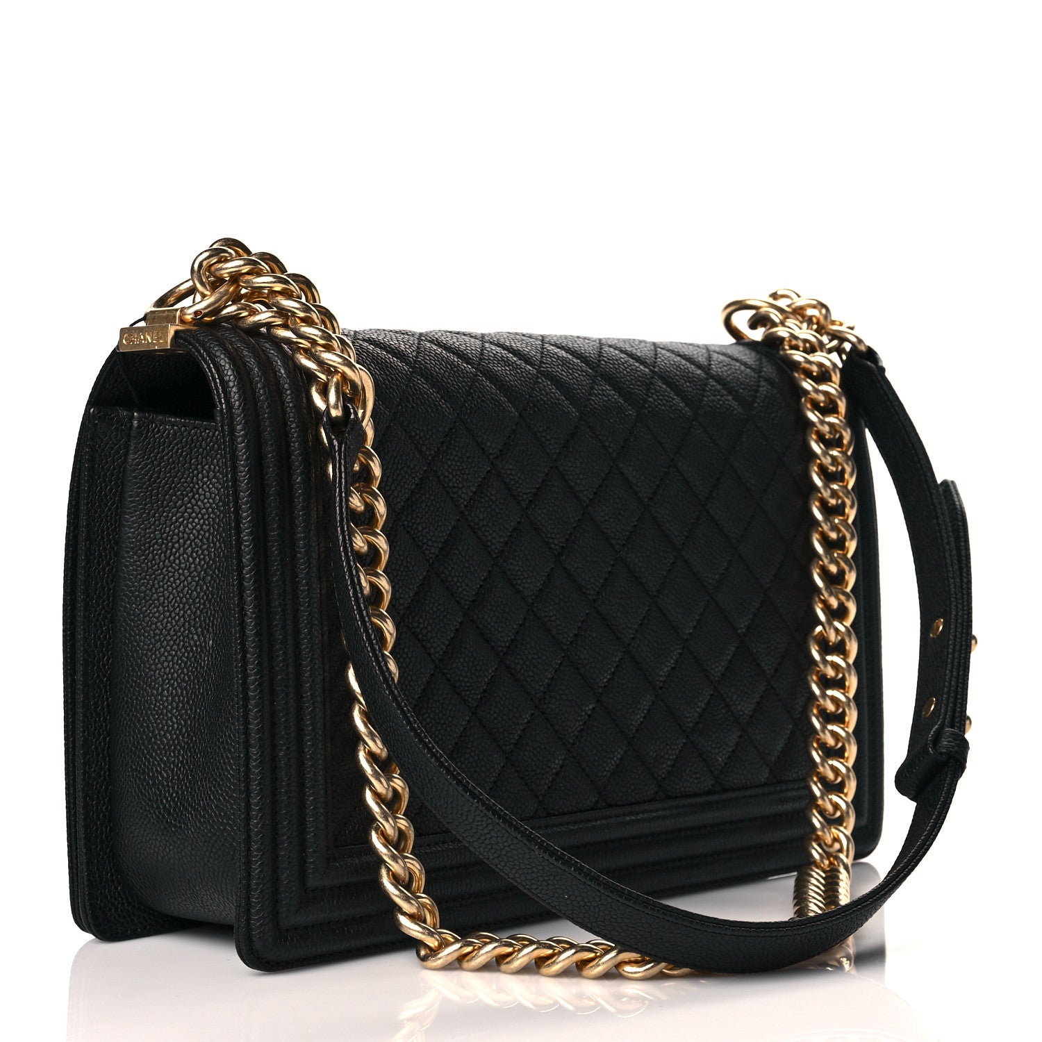Chanel Calfskin Quilted New Medium Boy Flap Black 2 of 10