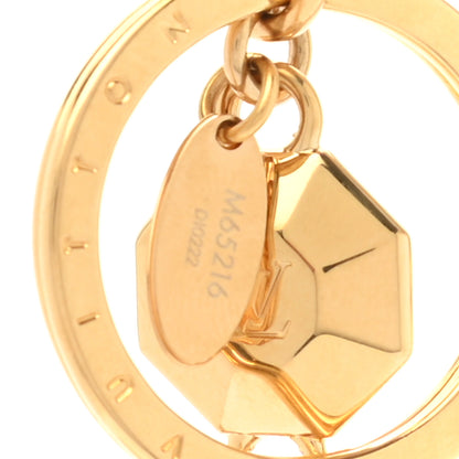 Louis Vuitton LV Facettes Bag Charm Key Holder Gold 4 of 5