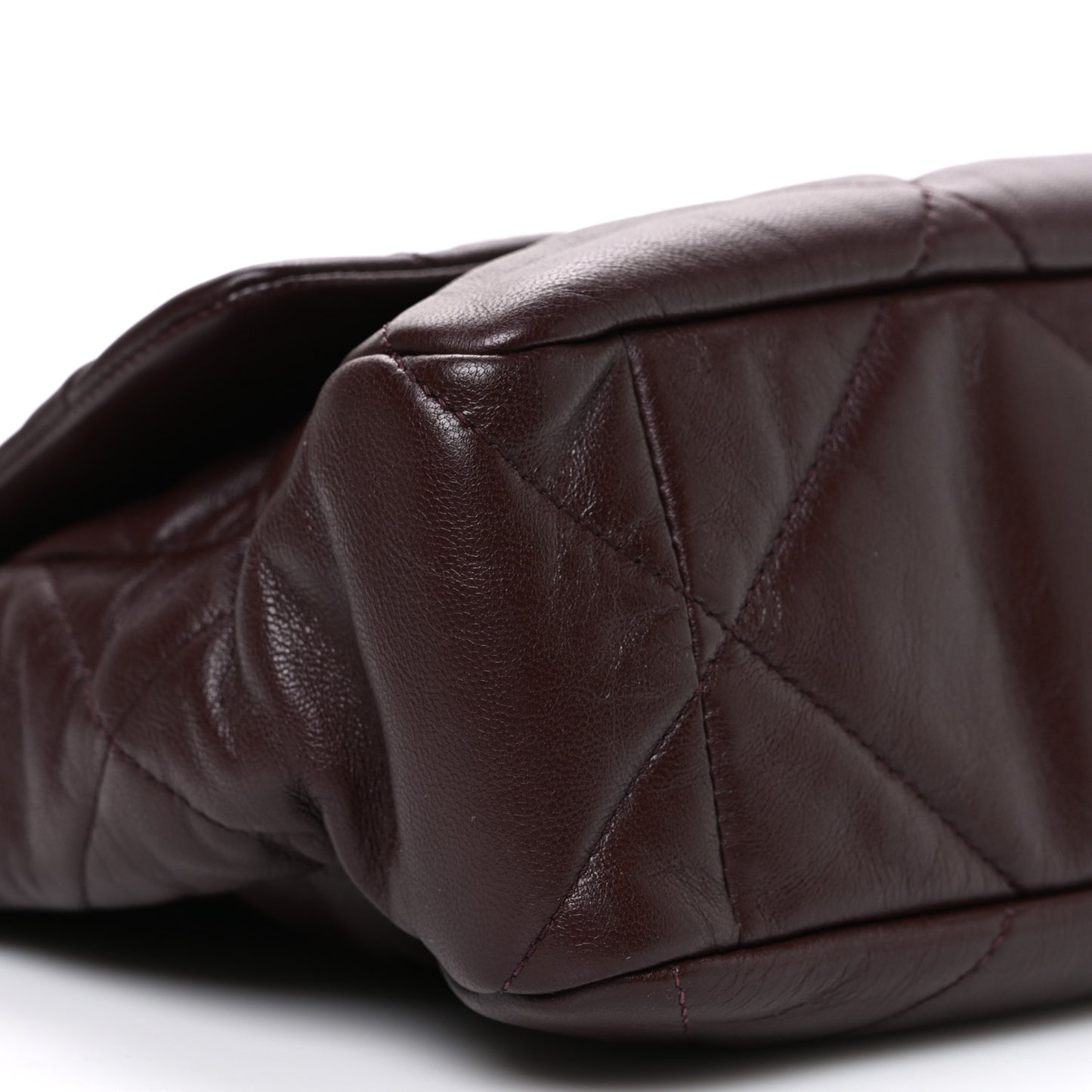 Goatskin Quilted Large Chanel 19 Flap Puple