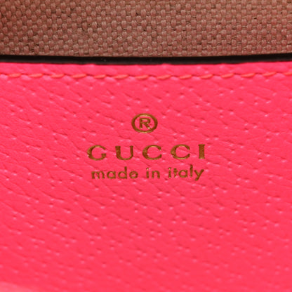 Gucci GG Supreme Monogram Textured Dollar Calfskin Web Ophidia Small Crossbody Bag Beige Ebony Fuchsia 6 of 10