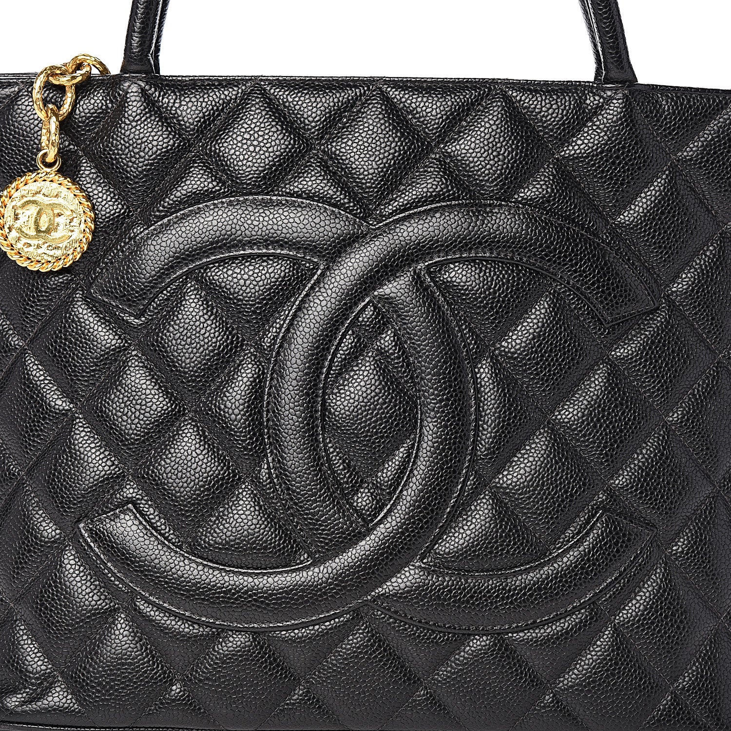 Chanel Caviar Quilted Medallion Tote Black 10 of 10