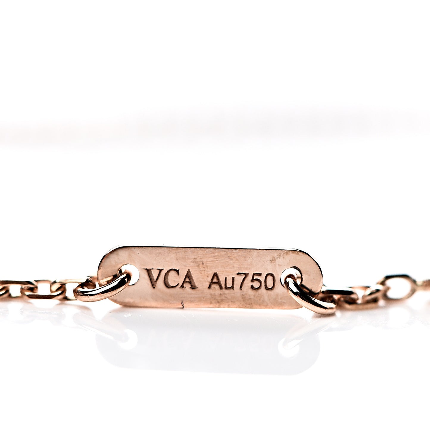 18K Rose Gold Carnelian Sweet Alhambra Bracelet