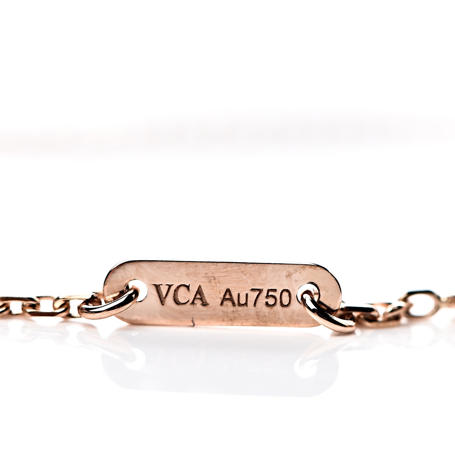 Van Cleef & Arpels 18K Rose Gold Carnelian Sweet Alhambra Bracelet 6 of 7