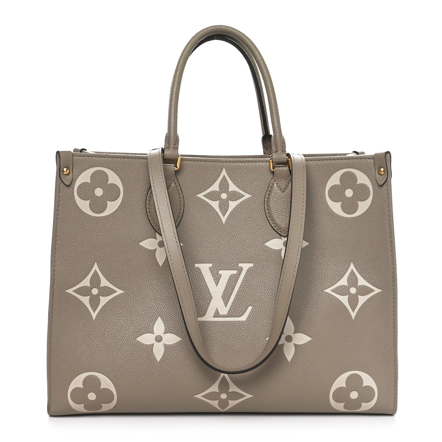Louis Vuitton Empreinte Monogram Giant Onthego MM Tourterelle Creme 1 of 19