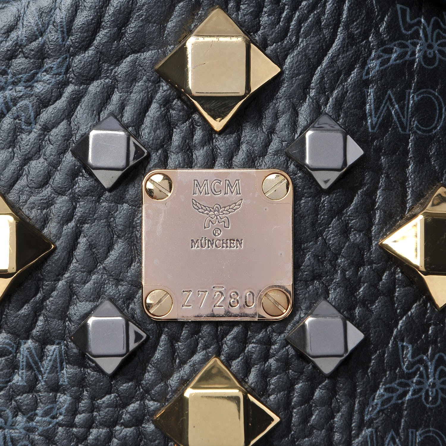 MCM Visetos Small Dual Stark Pocket Backpack Black 9 of 16