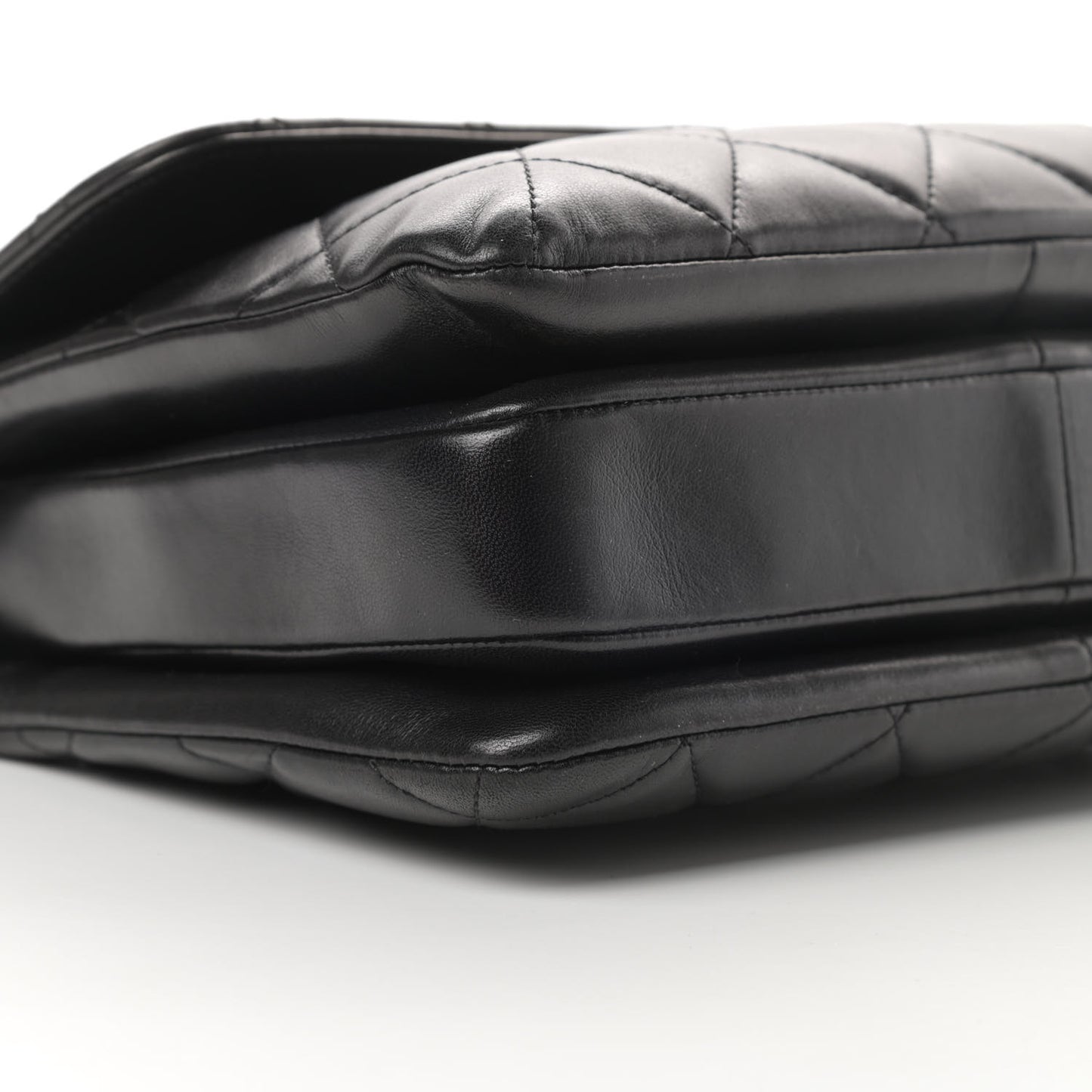 Lambskin Quilted Small Trendy CC Dual Handle Flap Bag Black