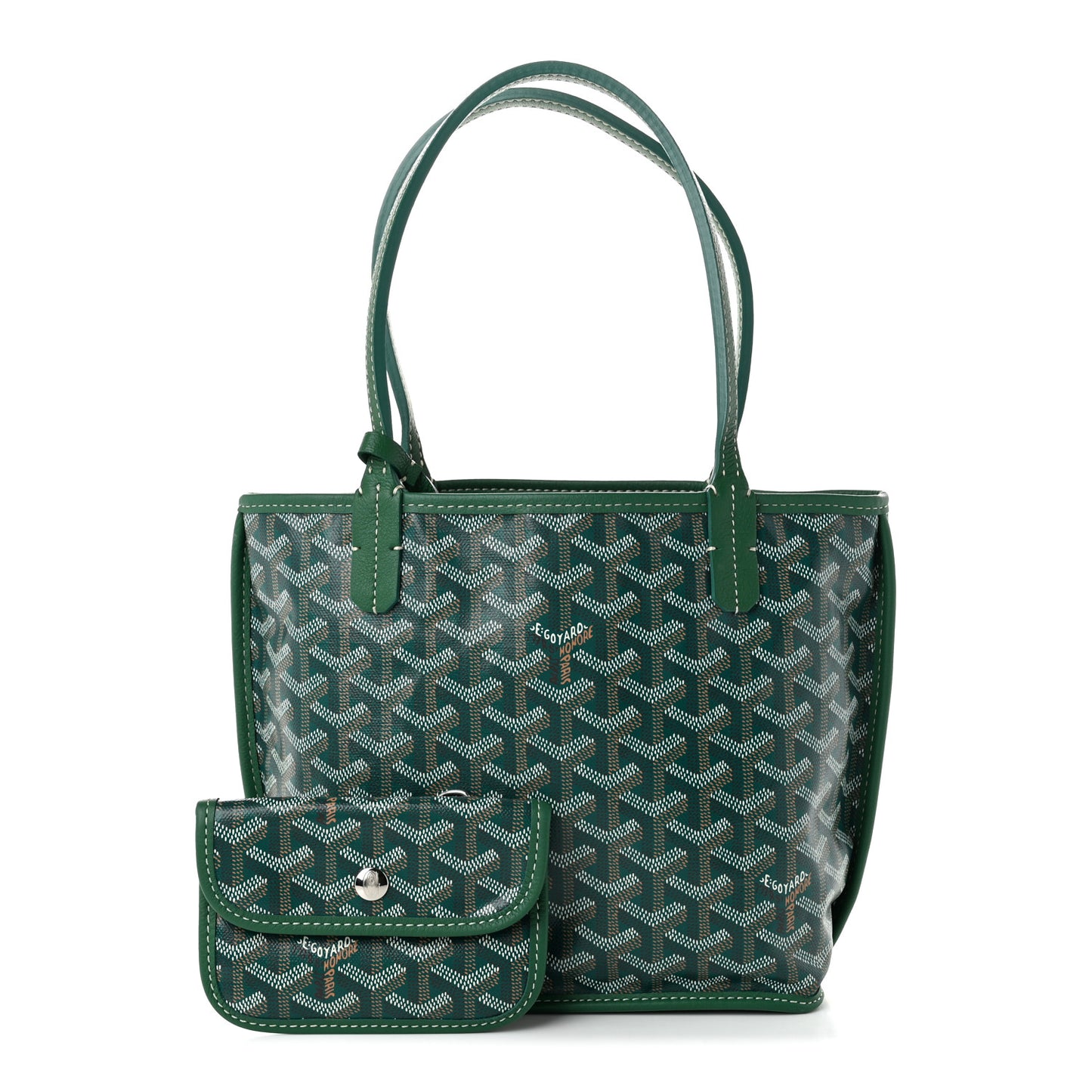 Goyardine Reversible Mini Anjou Green