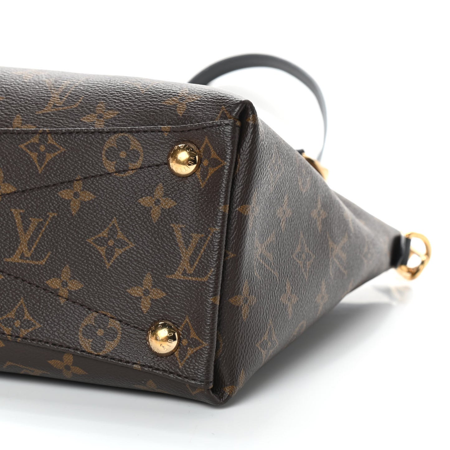 Monogram V Tote MM Khaki Cream