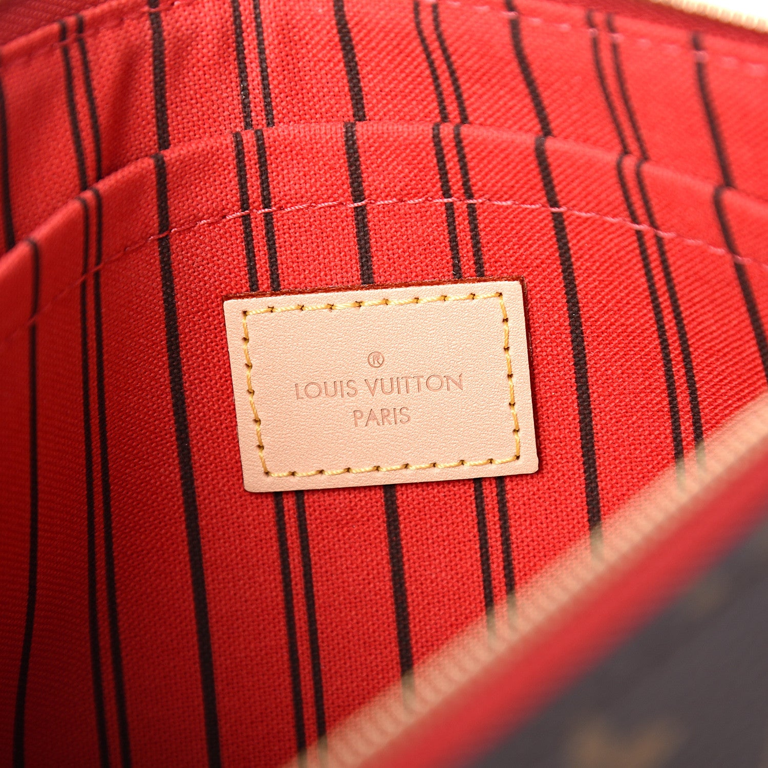Louis Vuitton Monogram Neverfull MM GM Pochette Cherry 5 of 6