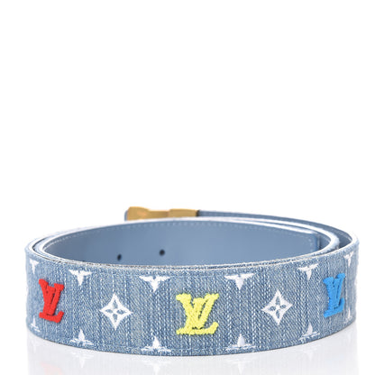 Louis Vuitton Denim 35mm LV New Wave Belt 90 36 3 of 9