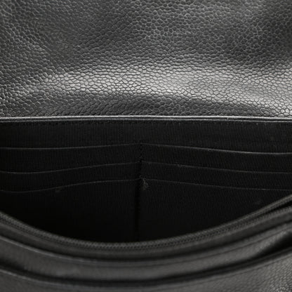 Chanel Caviar Half Moon Wallet On Chain WOC Black 7 of 14