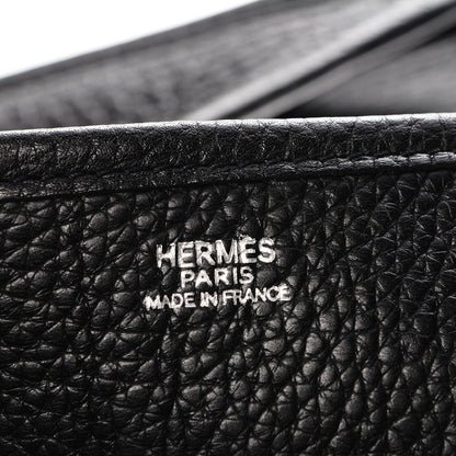 Hermes Taurillon Clemence Evelyne II TGM Black 6 of 7