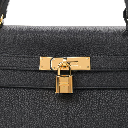 Hermes Togo Matte Alligator Kelly Retourne Touch 32 Black 8 of 10