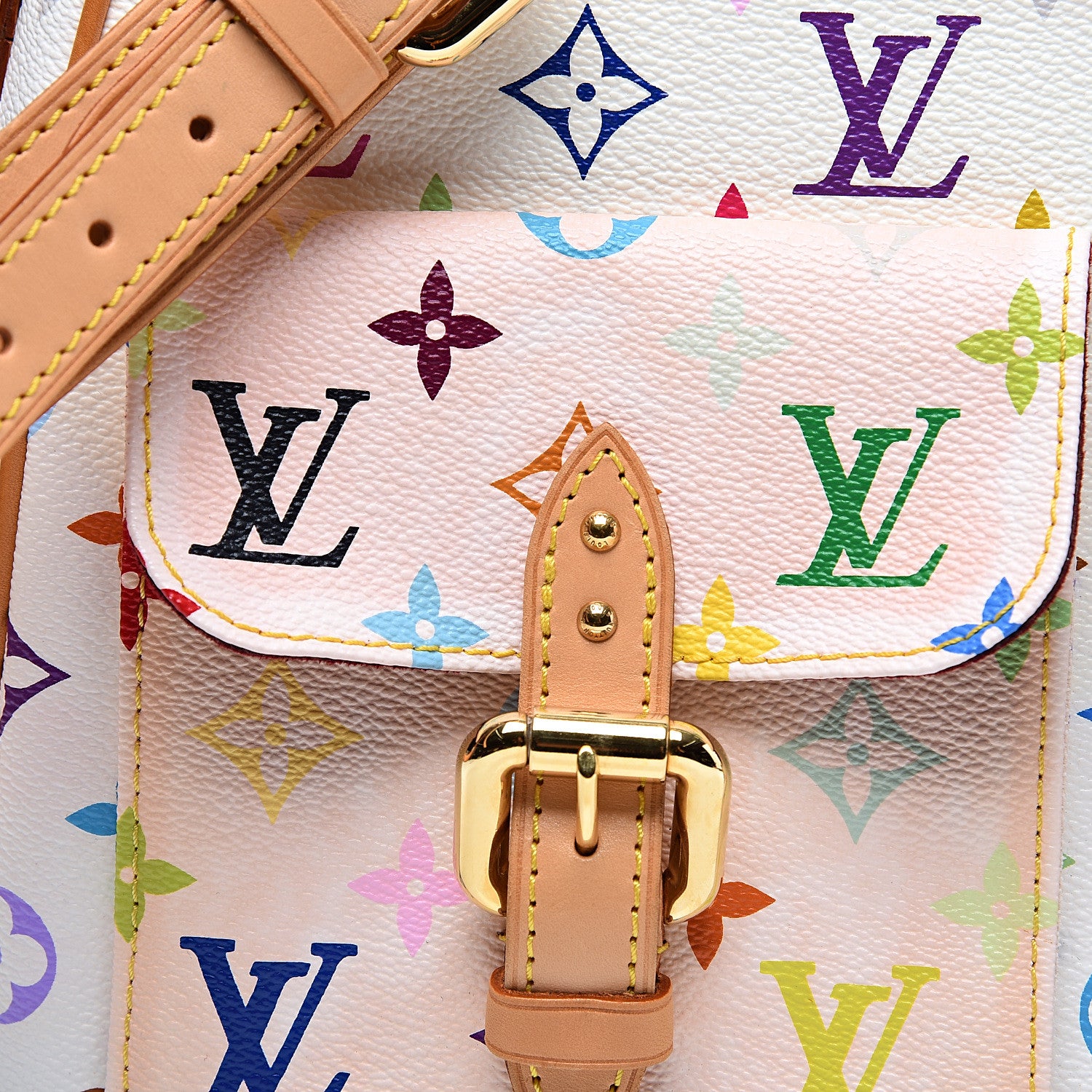 Louis Vuitton Monogram Multicolor Lodge GM White 9 of 11