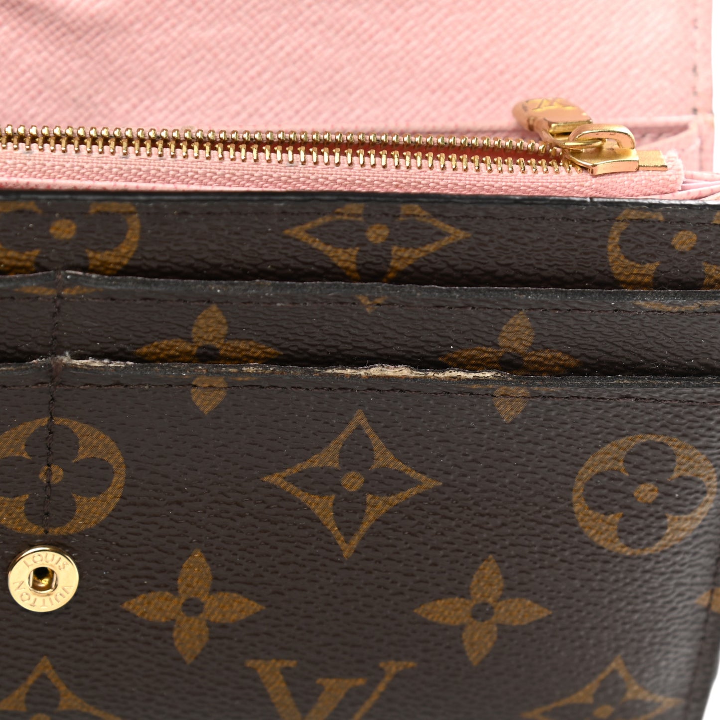 Monogram Sarah Wallet NM Rose Ballerine