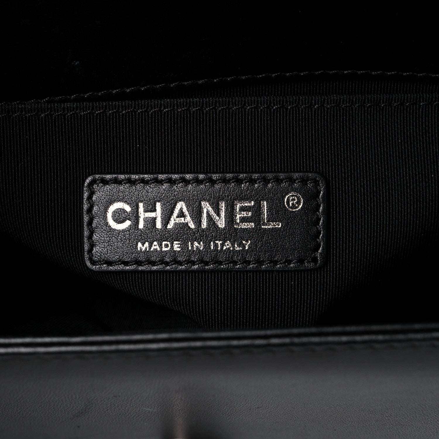 Chanel Lambskin Quilted Small Boy Flap Black White 5 of 16