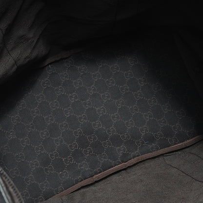 Gucci Denim Monogram Large Collapsible Travel Tote Dark Brown 8 of 8