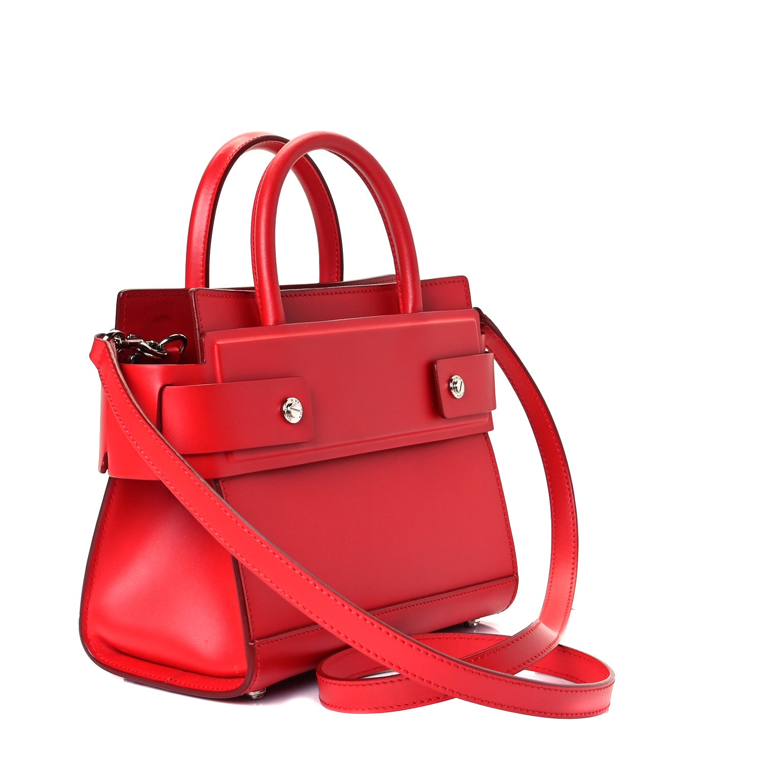 Givenchy Smooth Calfskin Mini Horizon Satchel Red 4 of 7