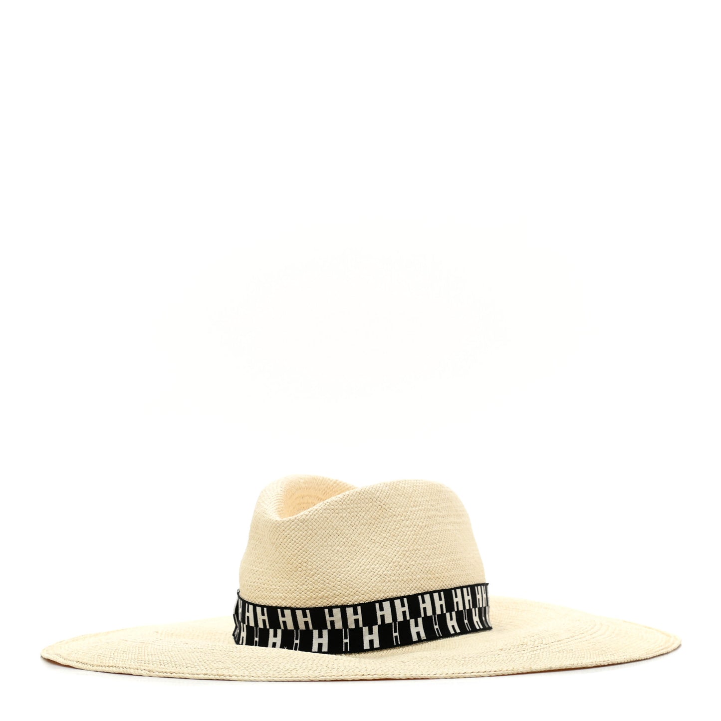 Straw Arizona Panama Brisa Hat 57 Naturel Ecru Black