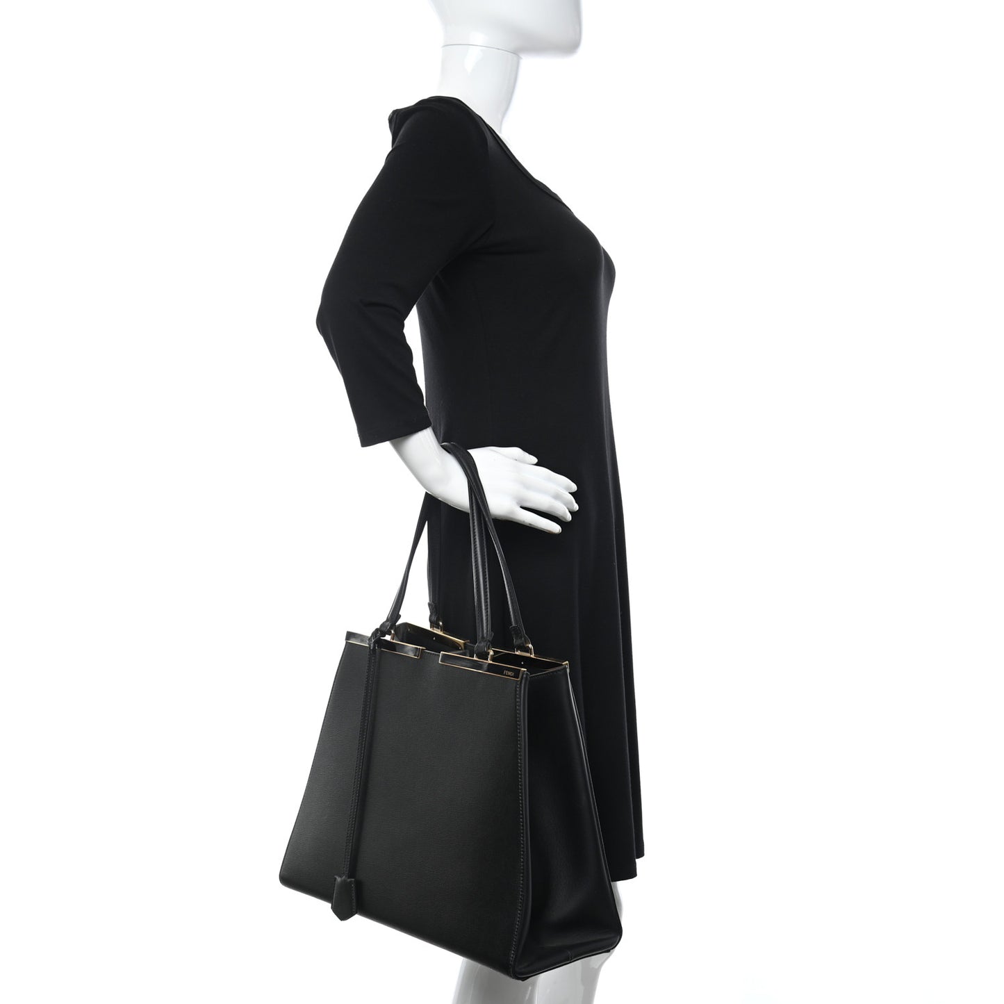 Vitello Elite Large 3Jours Tote Black