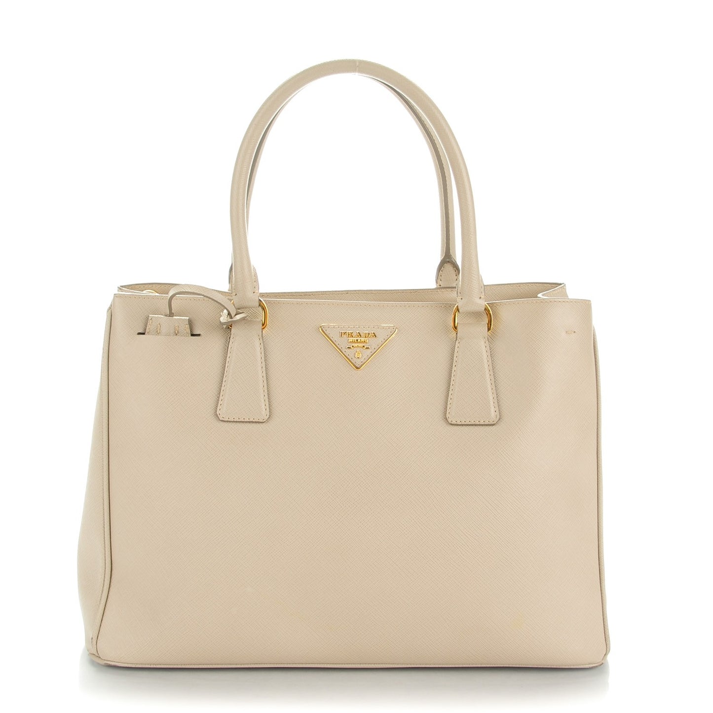 Saffiano Lux Medium Tote Pomice