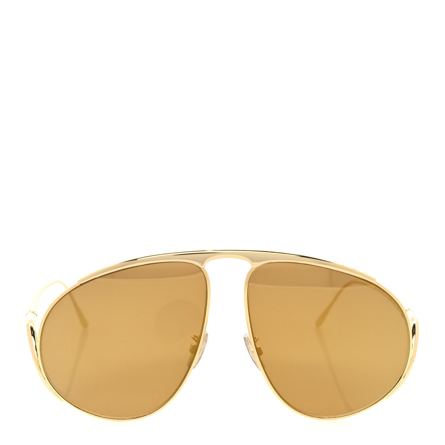 Loewe Metal Hillock Aviator Oversized Sunglasses LW40180U Gold 2 of 7