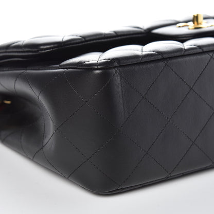Chanel Lambskin Quilted Jumbo Double Flap Black 8 of 13