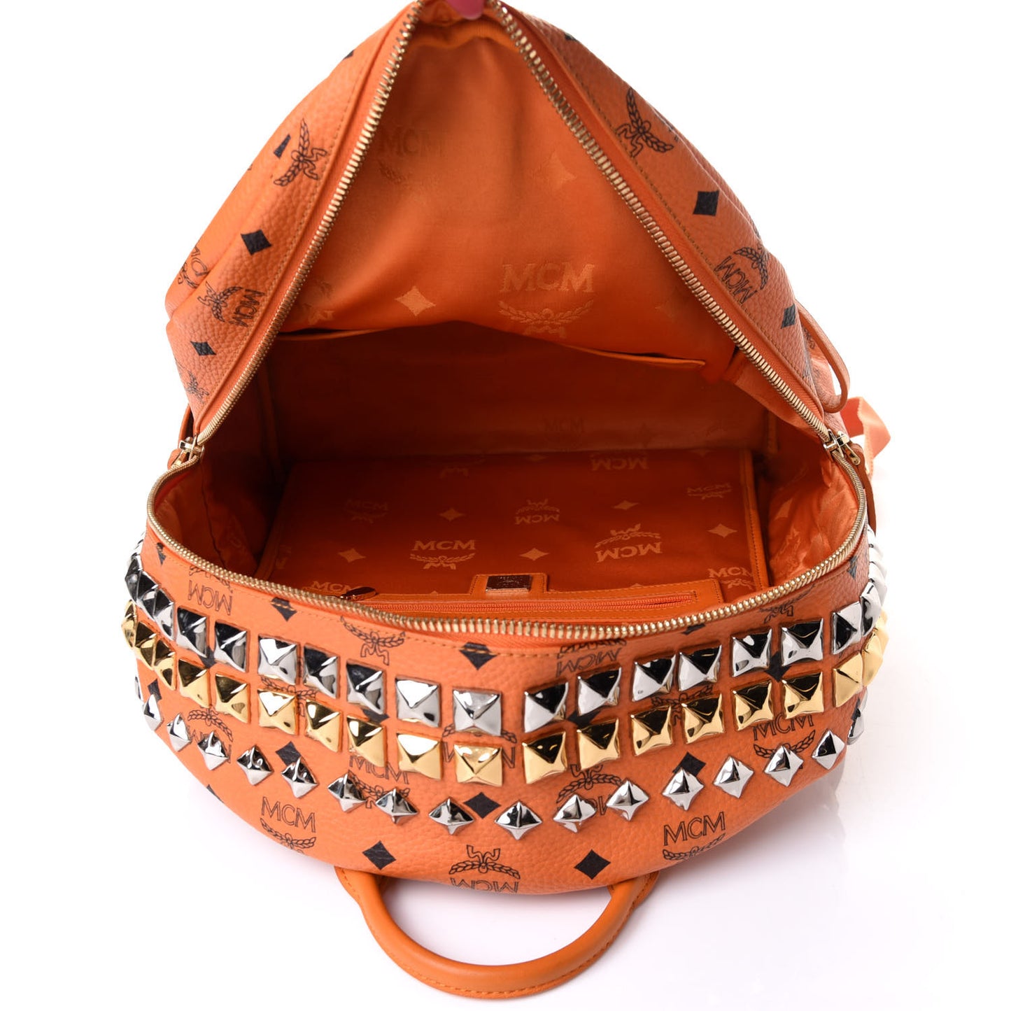 Visetos Side Stud Large Stark Backpack Orange