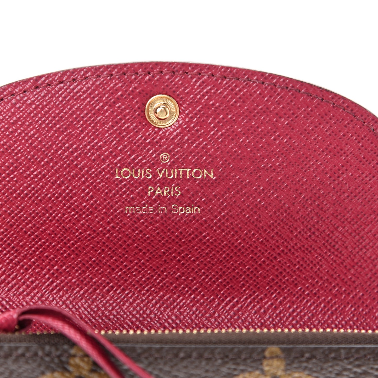 Monogram Rosalie Coin Purse Fuchsia
