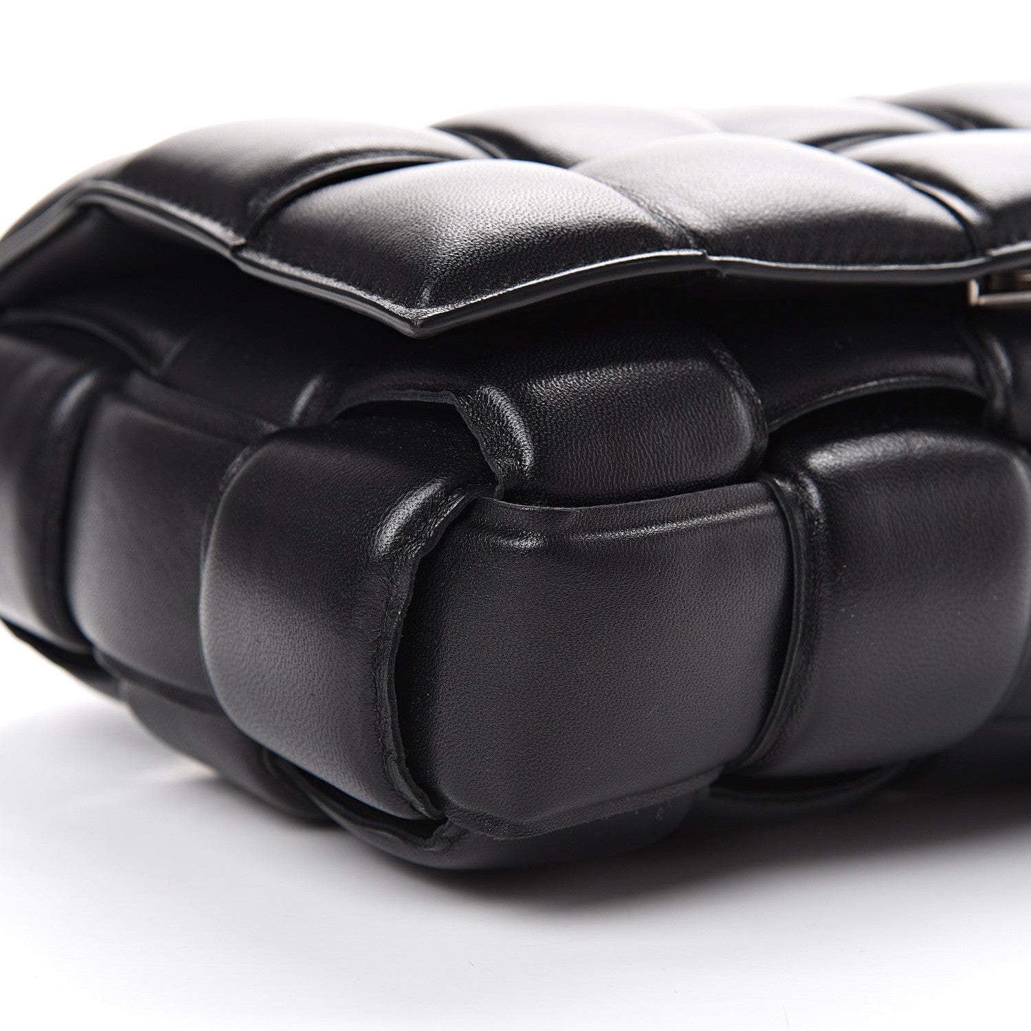 Bottega Veneta Nappa Maxi Intreccio Padded Cassette Crossbody Bag Black 7 of 8