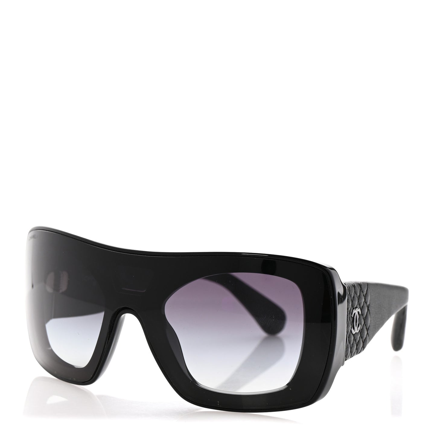 Lambskin Shield Quilted Sunglasses 71267 Black