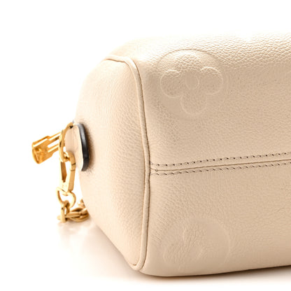 Louis Vuitton Empreinte Monogram Giant Speedy Bandouliere 20 Creme 8 of 9