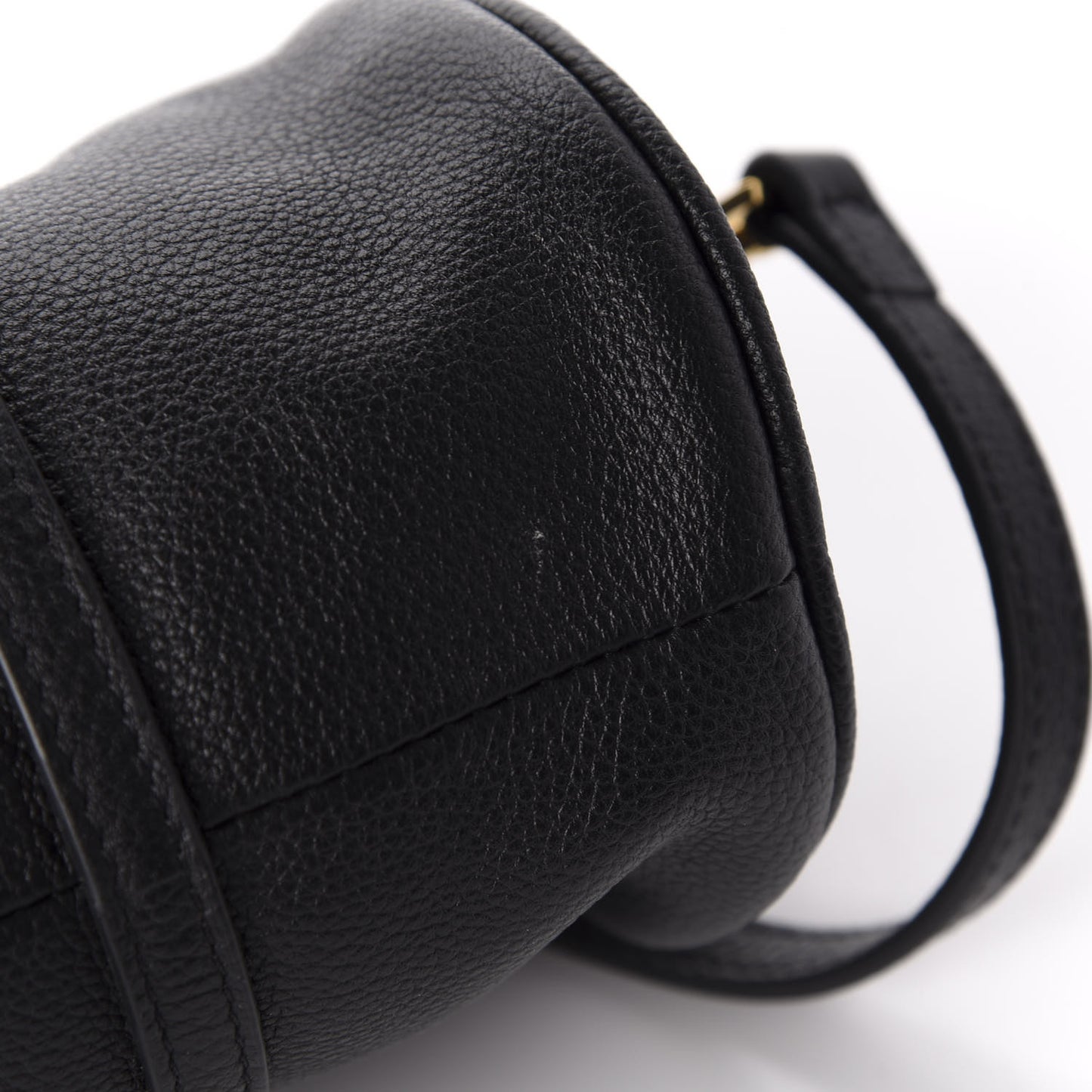Pebbled Calfskin Mini Mini Duffel Bag Black