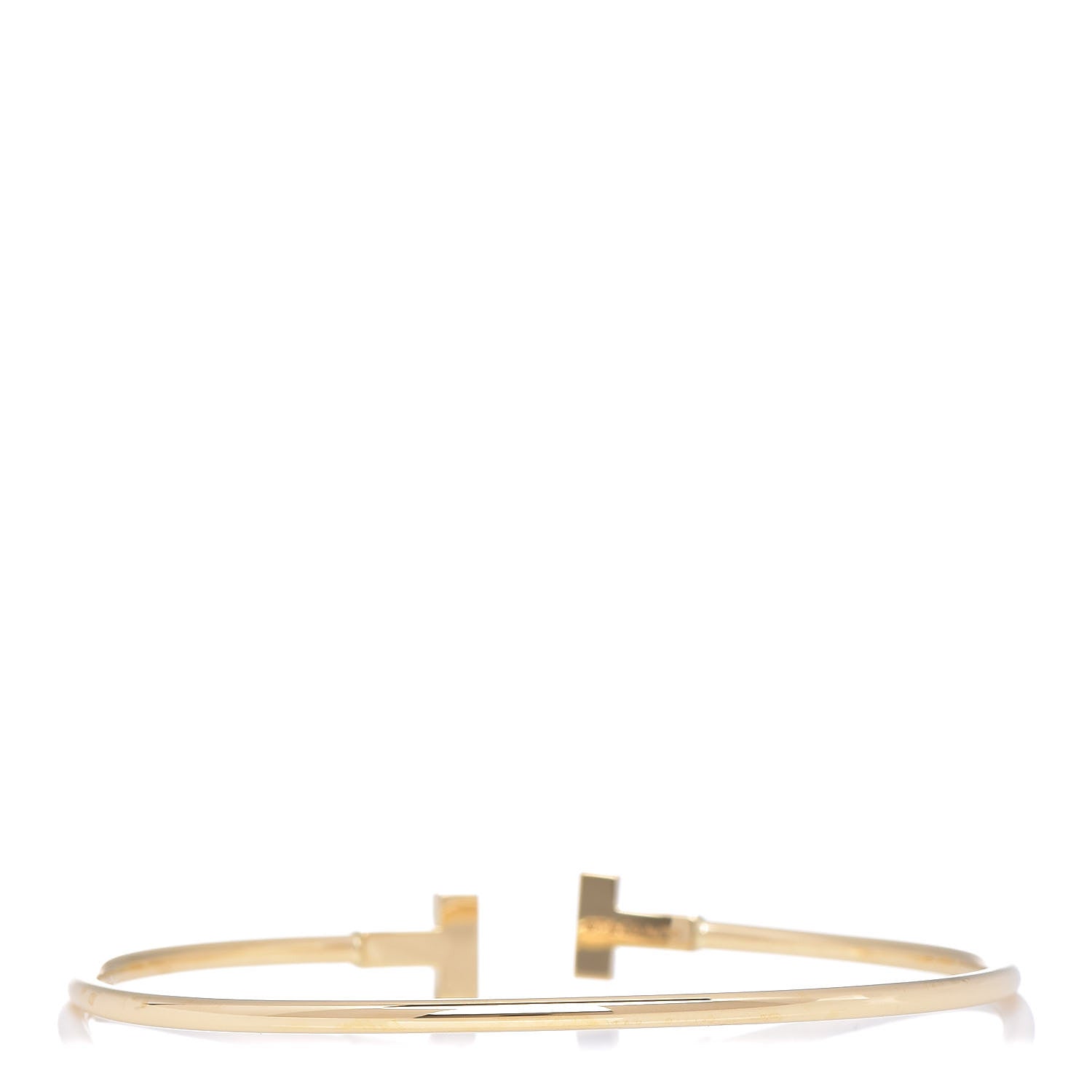 Tiffany 18K Yellow Gold T Wire Bracelet 3 of 5