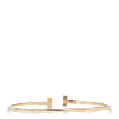 Tiffany 18K Yellow Gold T Wire Bracelet 3 of 5