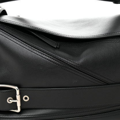Loewe Shiny Calfskin Large Puzzle Biker Bag Black 7 of 10