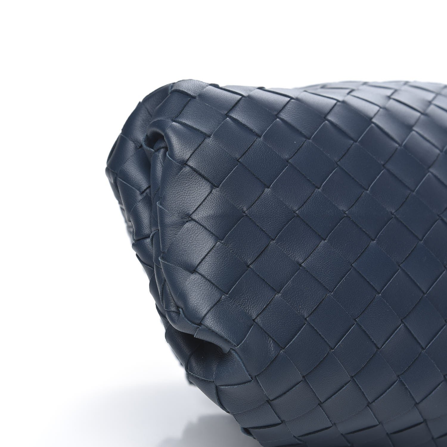 Bottega Veneta Nappa Maxi Intrecciato The Pouch Oversized Clutch Deep Blue 8 of 9