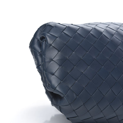 Bottega Veneta Nappa Maxi Intrecciato The Pouch Oversized Clutch Deep Blue 8 of 9