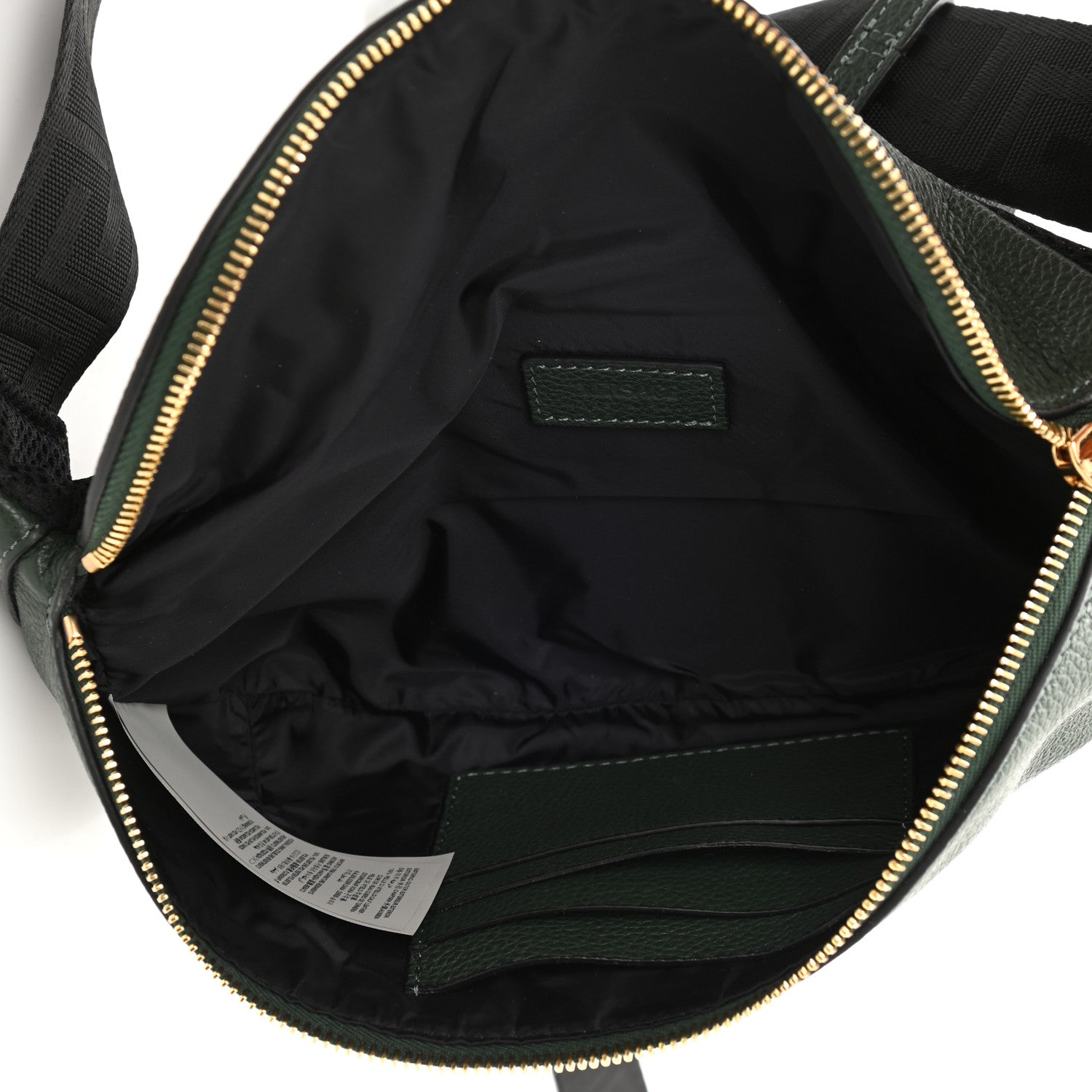 Versace Grained Calfskin Vanitas Medea Belt Bag Green 5 of 8